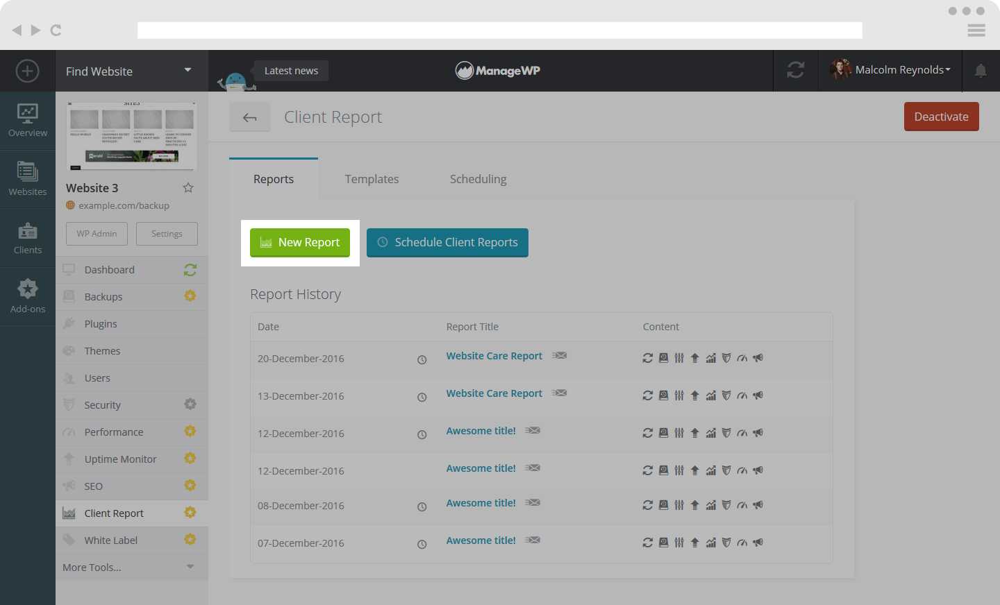 Reporting Website Templates - Atlantaauctionco In Reporting Website Templates