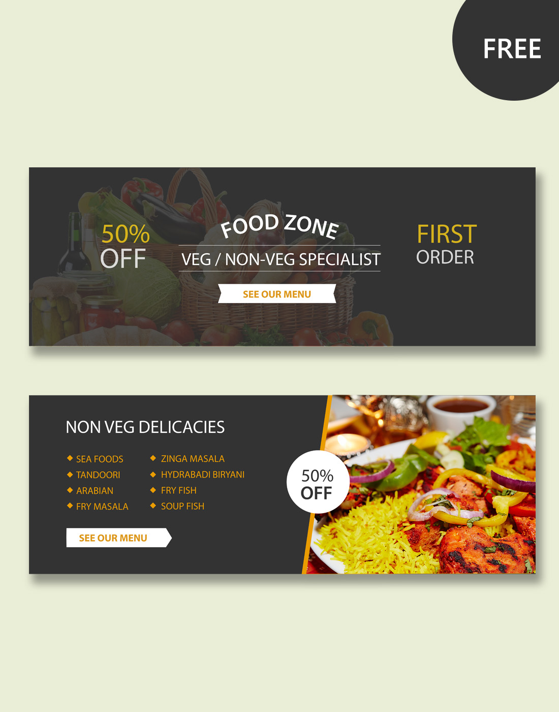 Restaurant Psd Banner Templates Intended For Food Banner Template