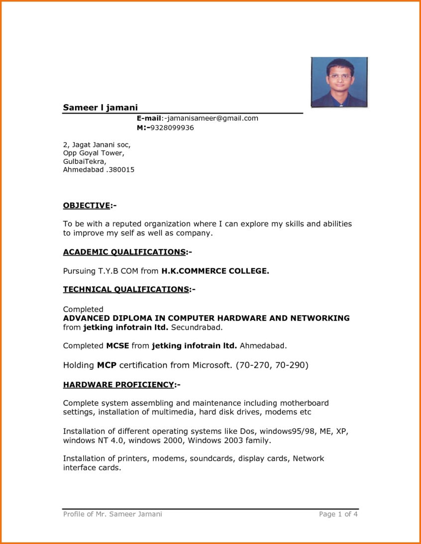 Resume: Simple Resume Templates Format Word Template Example In Simple Resume Template Microsoft Word