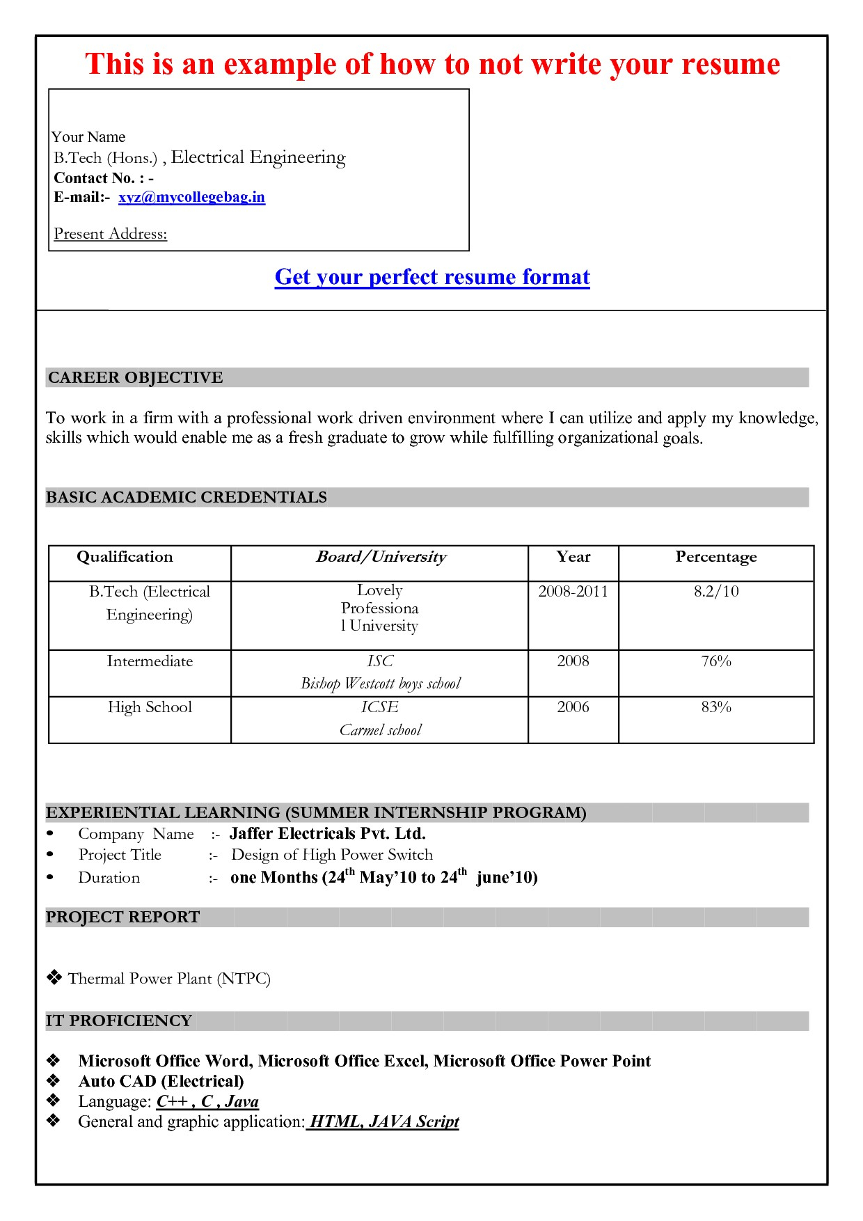 Resume Template Microsoft Word 2007 | Ckum.ca Pertaining To Resume Templates Word 2007