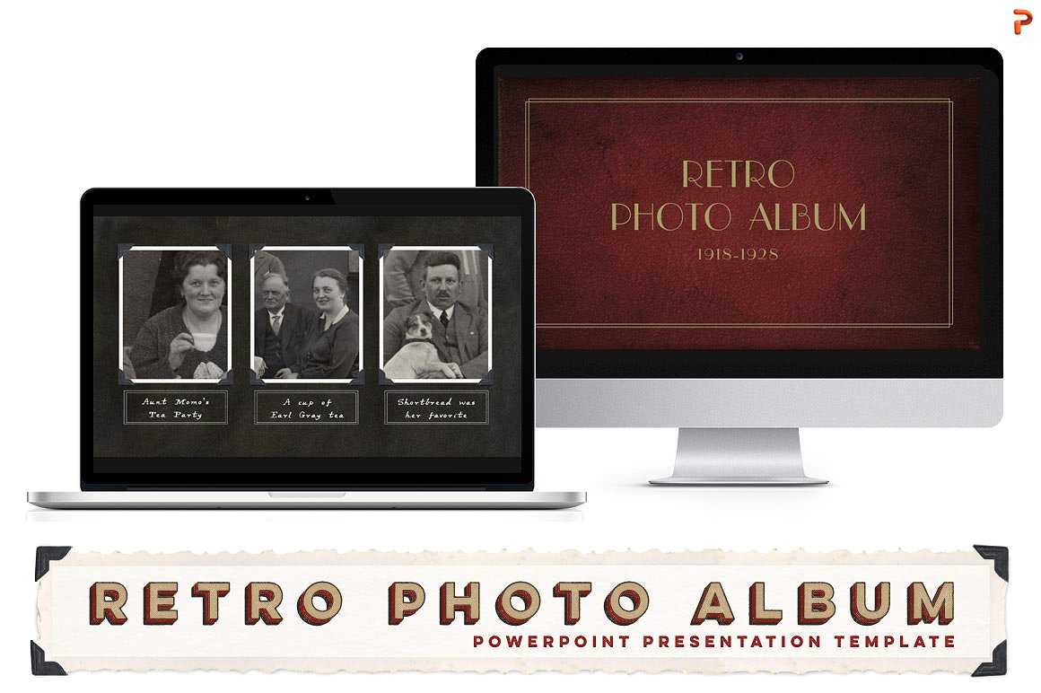 Retro Photo Album Ppt Template With Powerpoint Photo Album Template