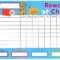 Reward Chart Templates – Word Excel Fomats Regarding Reward Chart Template Word