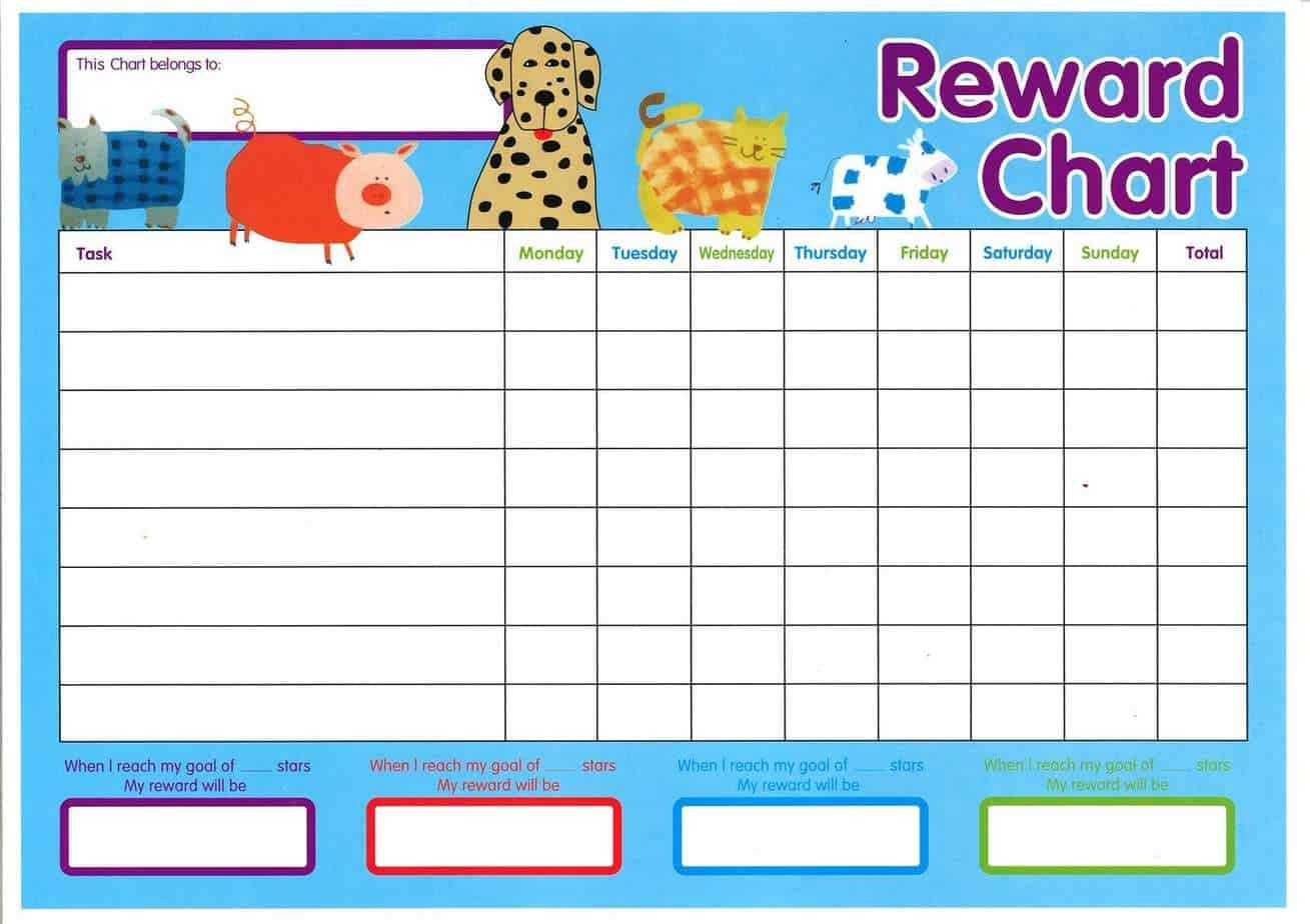 Reward Chart Templates – Word Excel Fomats Regarding Reward Chart Template Word