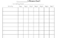 Reward Chart Templates - Word Excel Fomats within Reward Chart Template Word