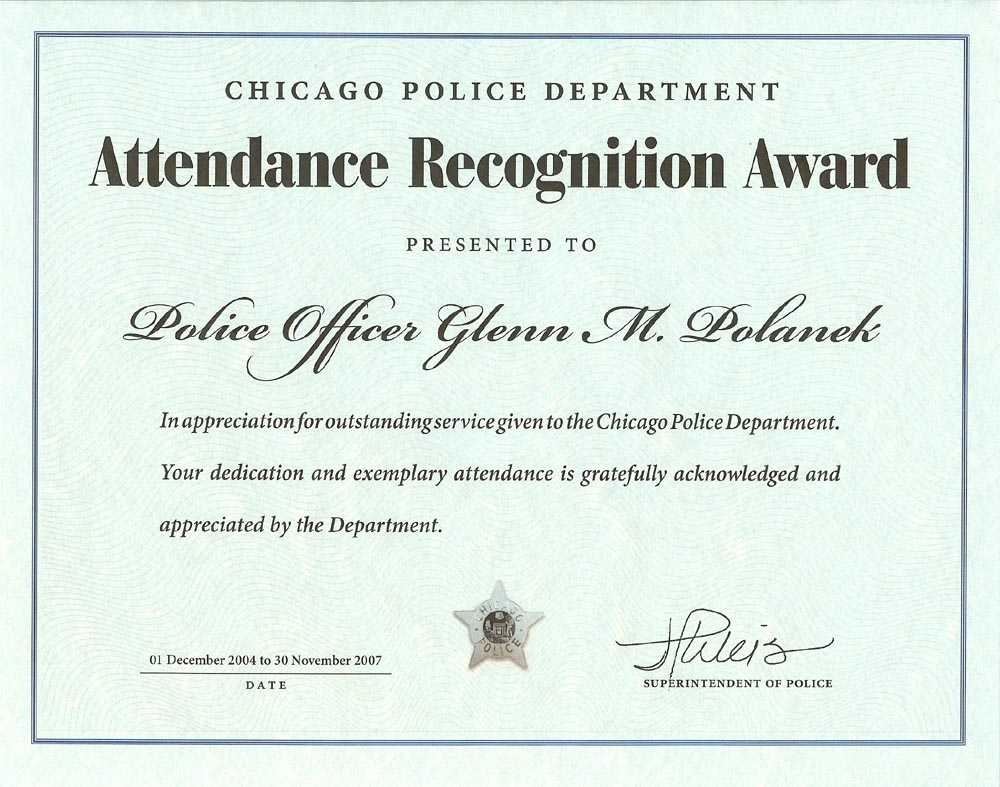 Ribbon Awards | Chicagocop Inside Life Saving Award Certificate Template