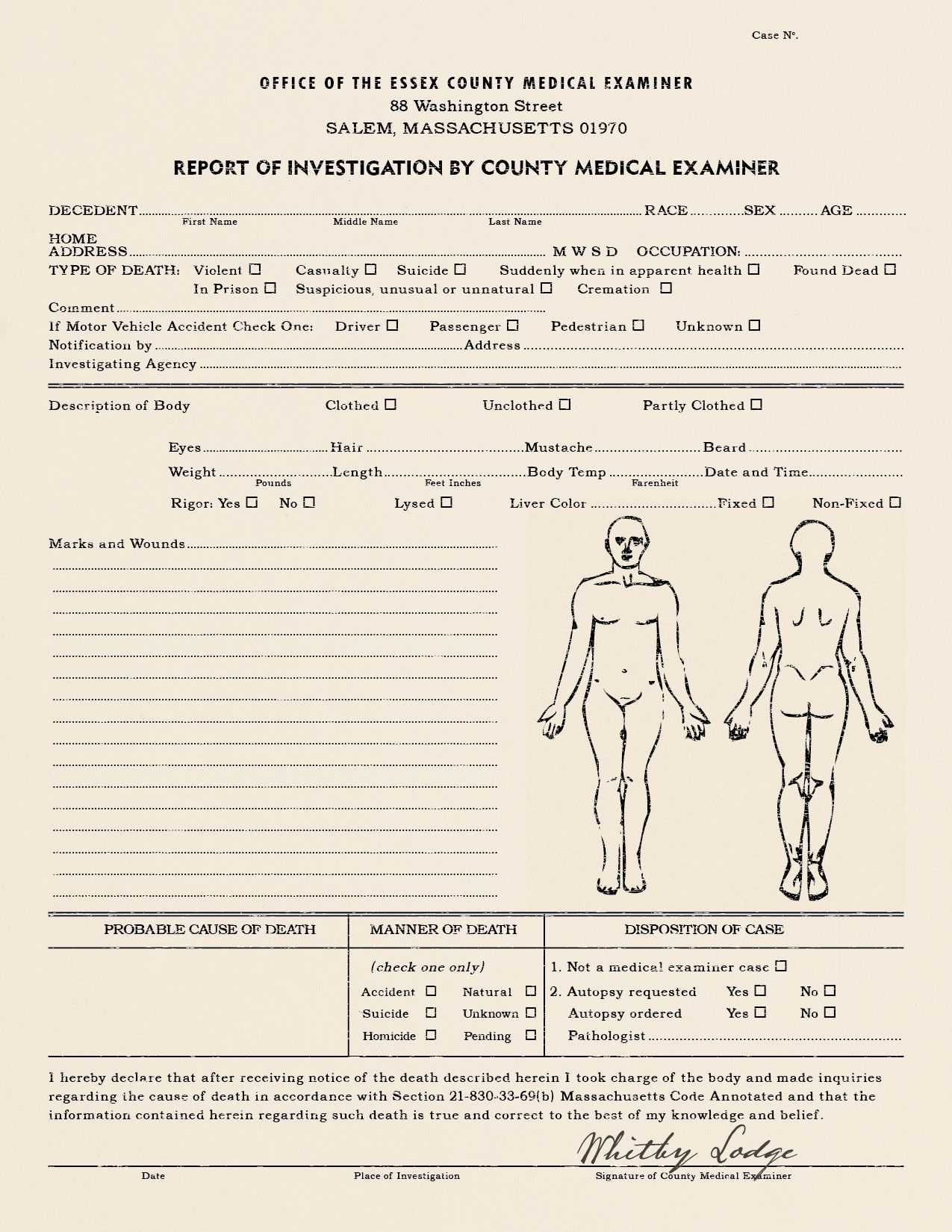 Rites Of Solstice | Amazing Writing Resources | Essex County Intended For Autopsy Report Template