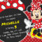 Rocking Minnie Mouse Birthday Invitation Card Template Pertaining To Minnie Mouse Card Templates