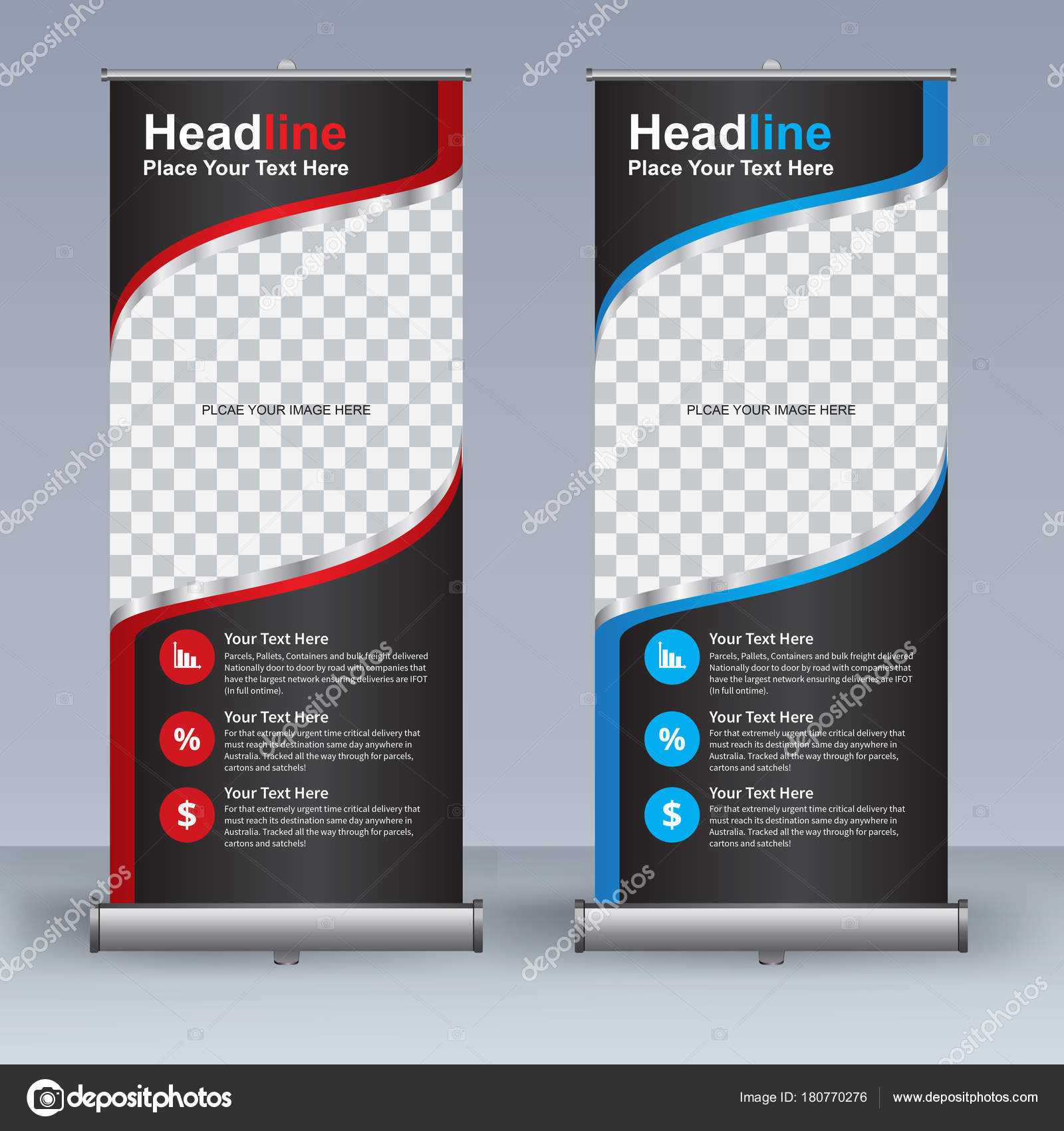 Roll Banner Design Template Vertical Abstract Background Within Retractable Banner Design Templates