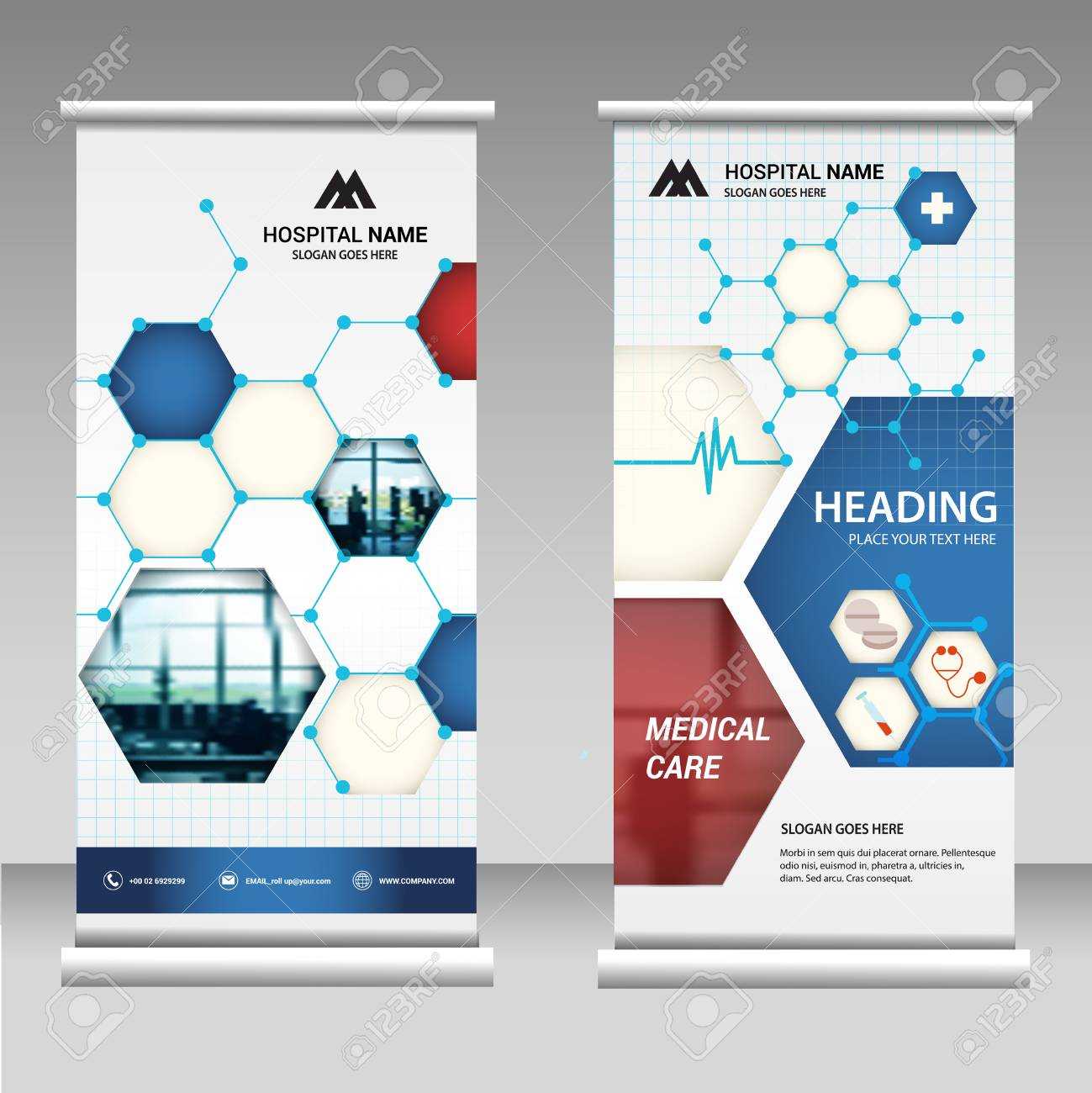 Roll Up Banner Business Design On Background.brochure Template.. Inside Vinyl Banner Design Templates