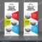 Roll Up Banner Design Template, Vertical, Abstract With Retractable Banner Design Templates