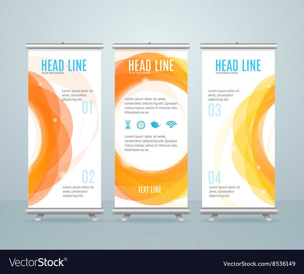 Roll Up Banner Stand Design Template Within Retractable Banner Design Templates