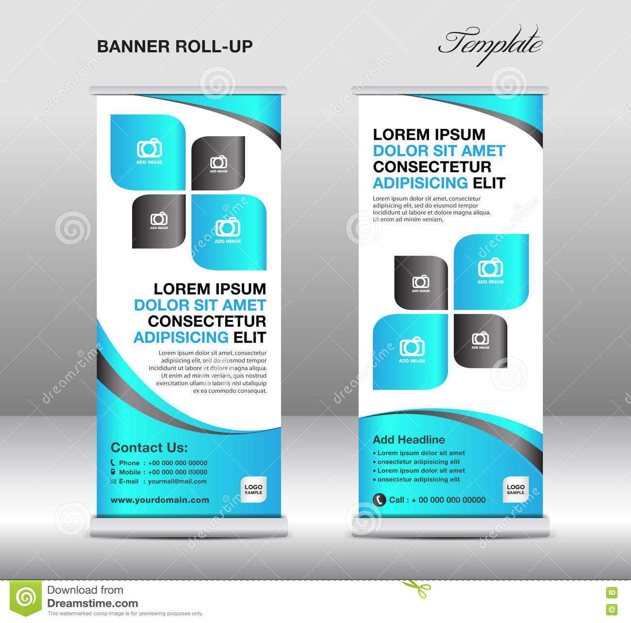 Roll Up Banner Stand Template, Stand Design,banner Template For Banner Stand Design Templates