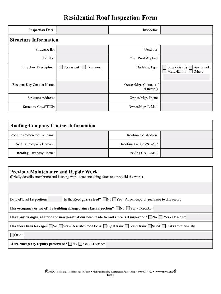 Roof Inspection Form – Fill Online, Printable, Fillable With Regard To Roof Inspection Report Template