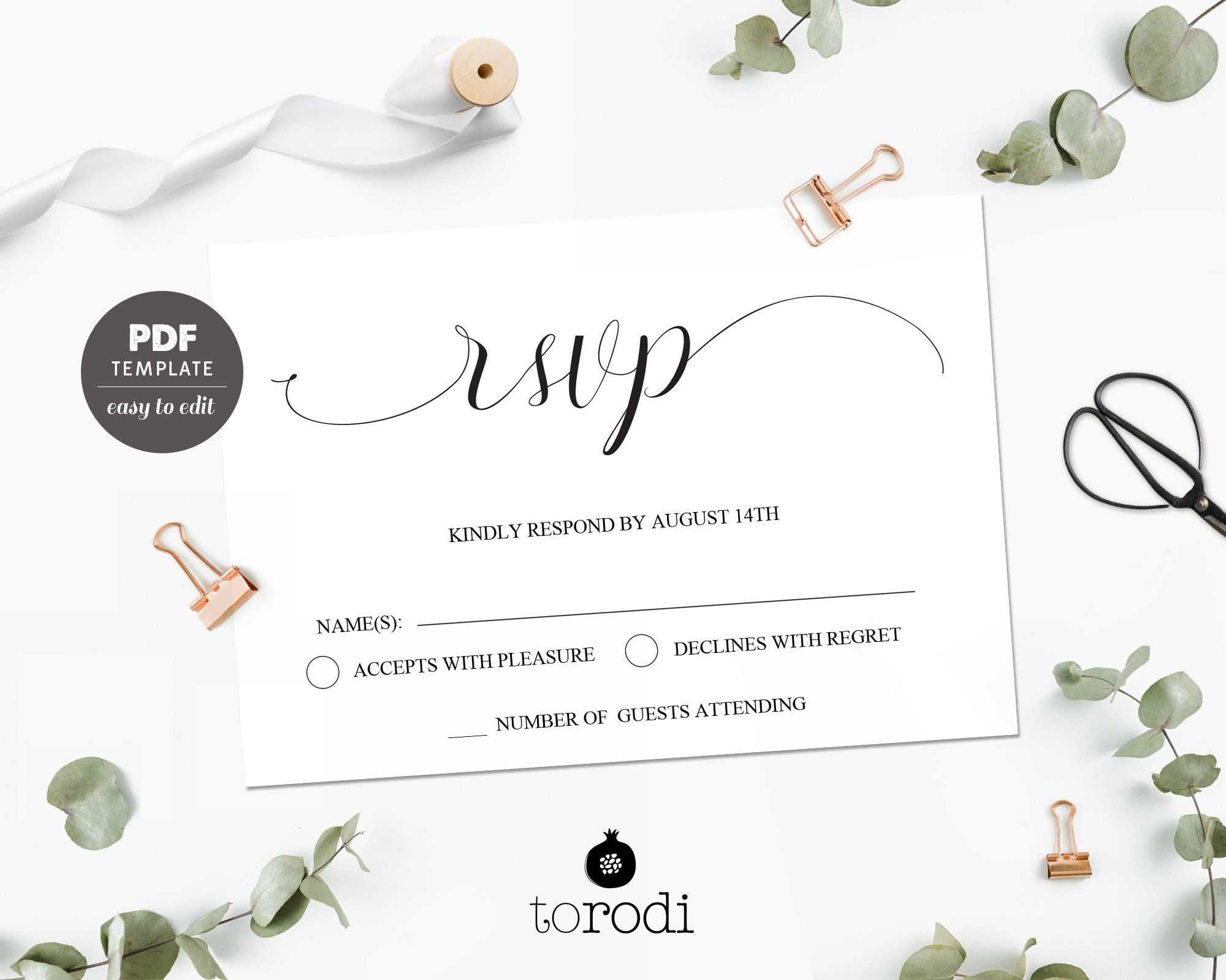 Rsvp Card Template. Wedding Rsvp Cards. Rsvp Postcard Inside Template For Rsvp Cards For Wedding