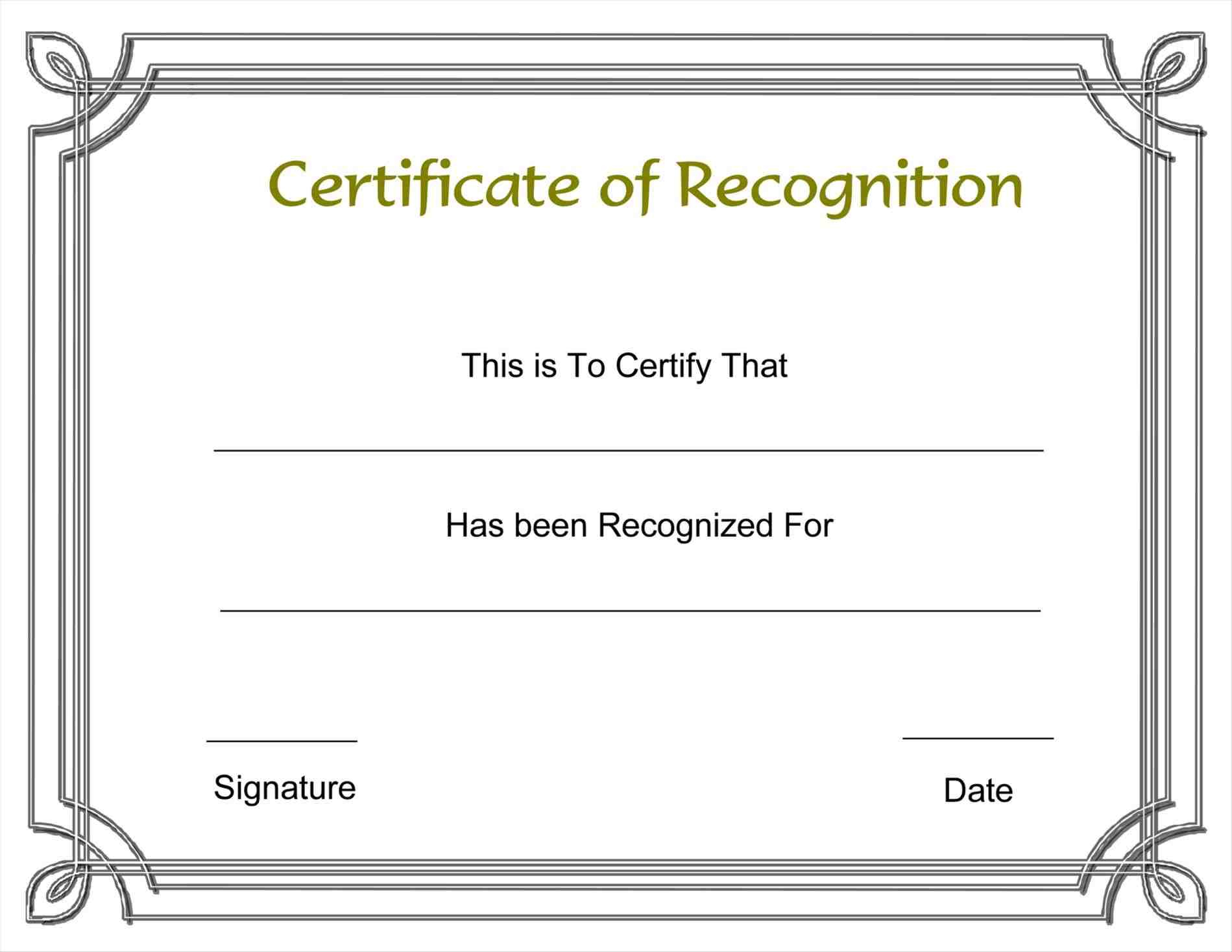Safety Appreciation Certificate Template In Safety Recognition Certificate Template