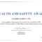 Safety Recognition Certificate Template - Atlantaauctionco in Safety Recognition Certificate Template