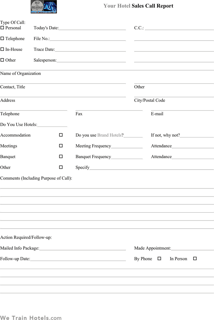 Sales Call Report Templates – Word Excel Fomats For Daily Sales Call Report Template Free Download