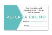 Salon Referral Business Card | Zazzle | Referral Cards with Referral Card Template