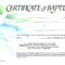 Sample Baptism Certificate Templates | Sample Certificate Regarding Baptism Certificate Template Download