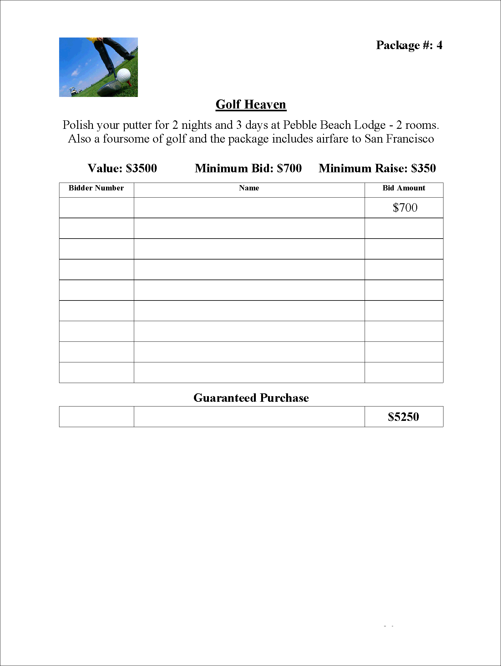 Sample Bid Sheet Out Of Greater Giving Eso Software | School Inside Auction Bid Cards Template