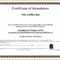 Sample Computer Course Completion Certificate Fres Beautiful Intended For Manager Of The Month Certificate Template