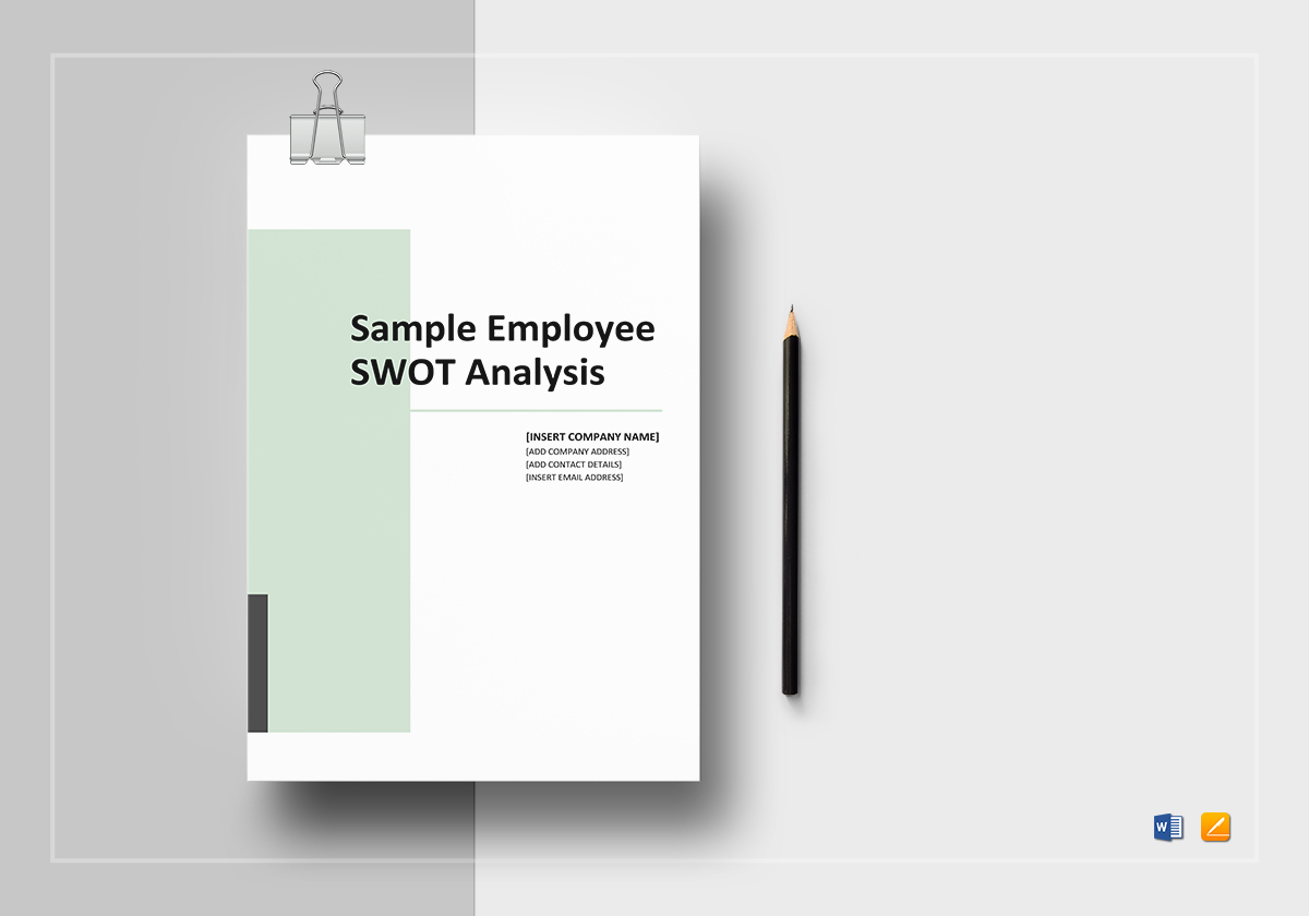Sample Employee Swot Analysis Template In Swot Template For Word