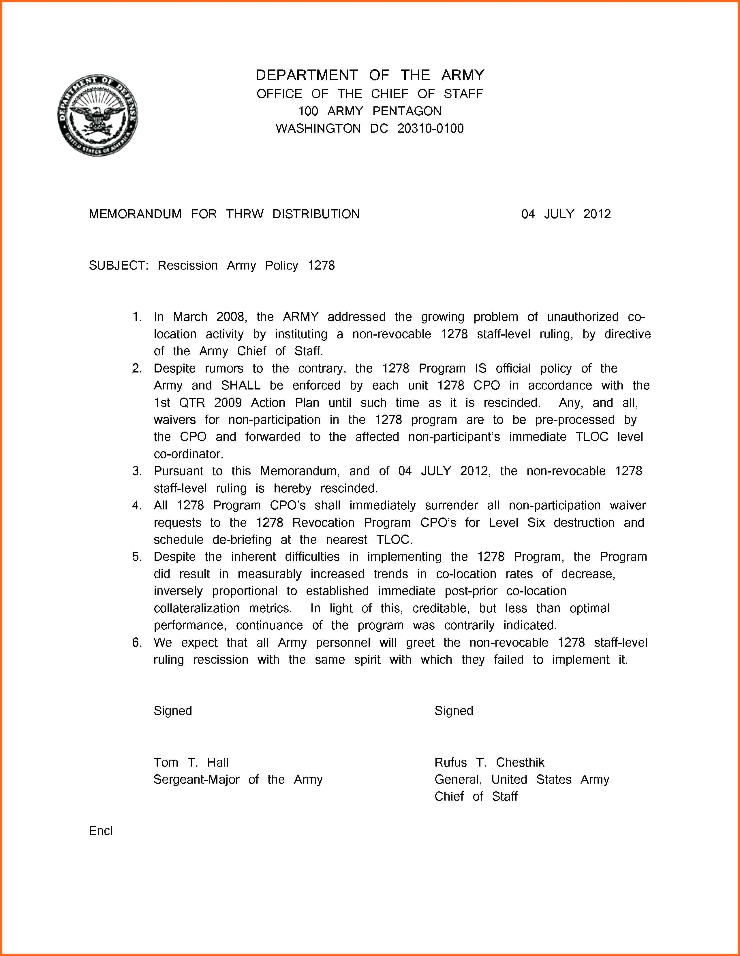 Sample Formal Letter Template Beautiful Inspirational Cover Pertaining To Army Memorandum Template Word