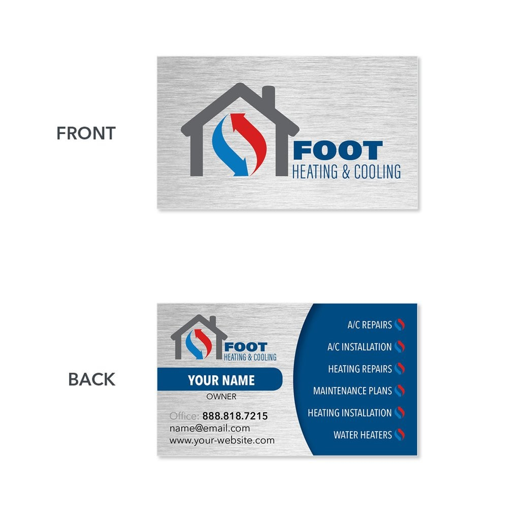 Sample Of Visiting Cards Hvac Business Card B41 1024×1024 For Hvac Business Card Template