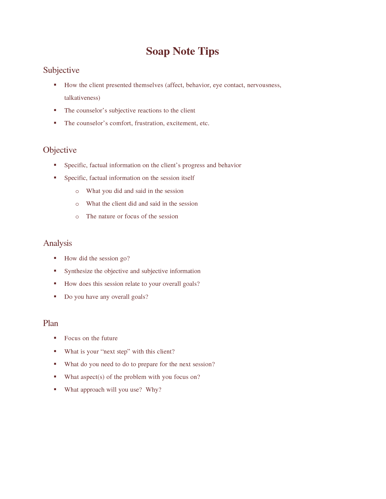 Sample Soap Note Template For Counseling | Soap Note, Notes For Soap Report Template