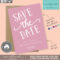 Save The Date Printable Template For Microsoft Word – Carla With Save The Date Templates Word