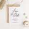 Save The Date Template, Printable Save The Date, Rustic With Regard To Save The Date Template Word