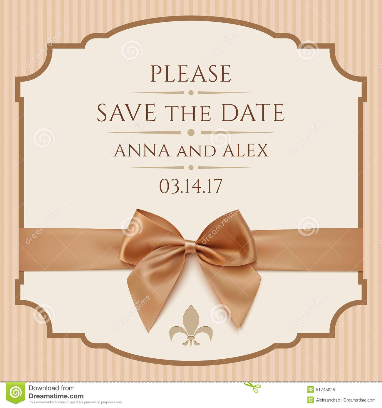 Save The Date, Wedding Invitation Card Stock Illustration Throughout Save The Date Cards Templates