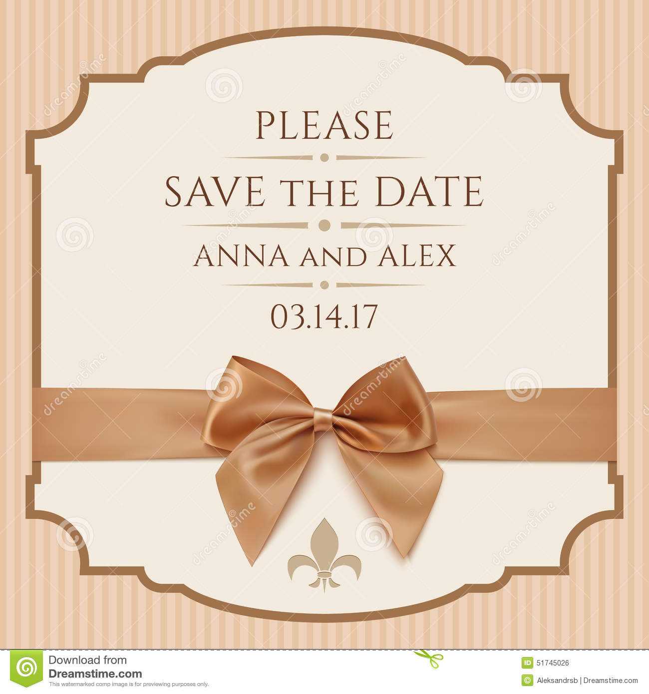 Save The Date, Wedding Invitation Card Stock Illustration Throughout Save The Date Cards Templates