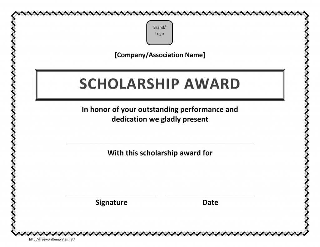 Scholarship Award Certificate Template | Scholarship Intended For Scholarship Certificate Template