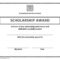 Scholarship Award Certificate Template | Scholarship Pertaining To Academic Award Certificate Template