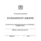 Scholarship Award Certificate | Templates At Inside Scholarship Certificate Template