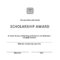 Scholarship Award Certificate | Templates At With Certificate Of Appearance Template