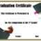 School Graduation Certificates | Customize Online With Or Pertaining To 5Th Grade Graduation Certificate Template