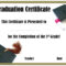 School Graduation Certificates | Customize Online With Or With Free Printable Graduation Certificate Templates