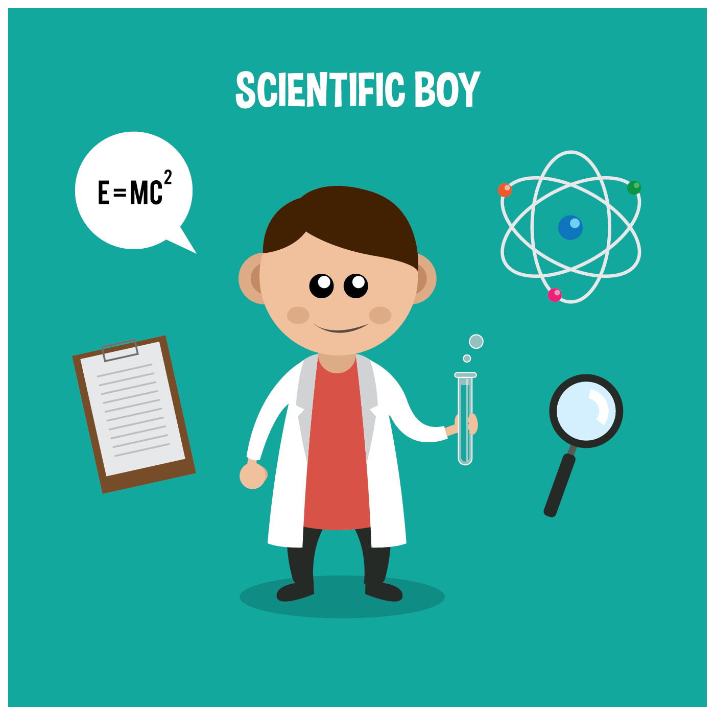 Science Fair Boy – Download Free Vectors, Clipart Graphics With Regard To Science Fair Banner Template