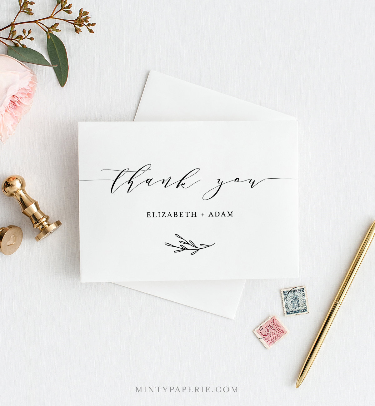 Self Editing Thank You Template, Folded Thank You Note Throughout Thank You Note Cards Template