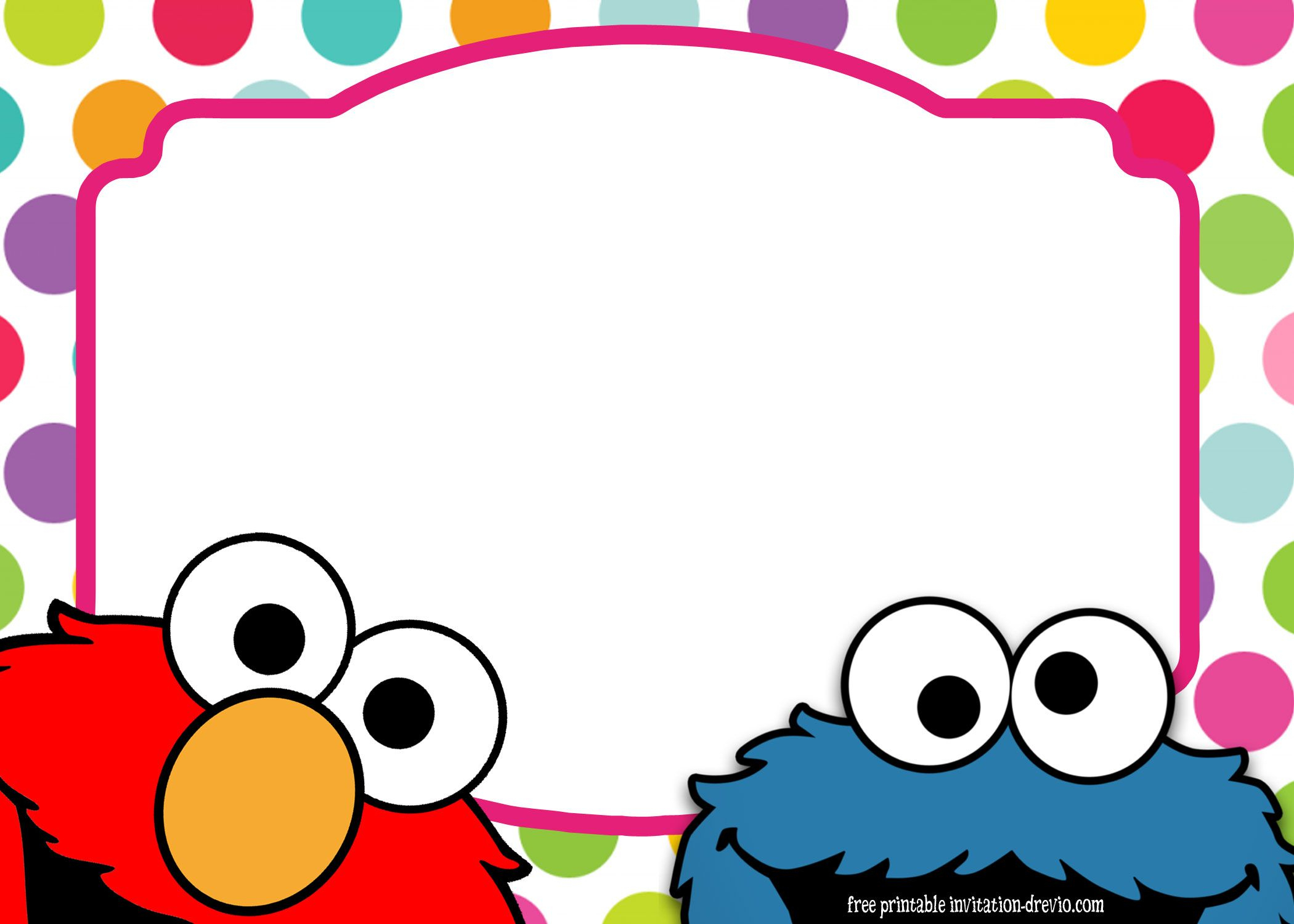 Sesame Street Twin Birthday Invitation Template | Birthday Intended For Elmo Birthday Card Template