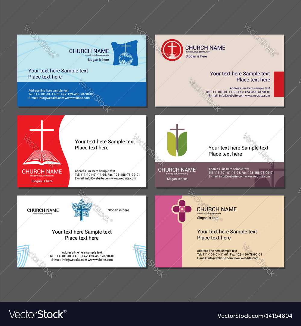 Set Christian Business Cards For The Church Pertaining To Christian Business Cards Templates Free