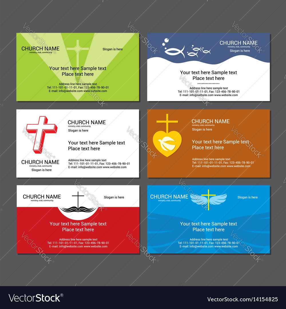 Set Christian Business Cards For The Church Throughout Christian Business Cards Templates Free