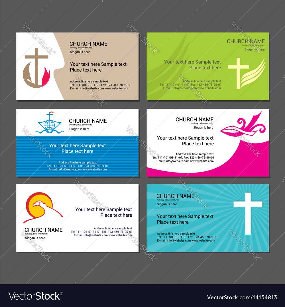 Set Christian Business Cards For The Church Within Christian Business Cards Templates Free