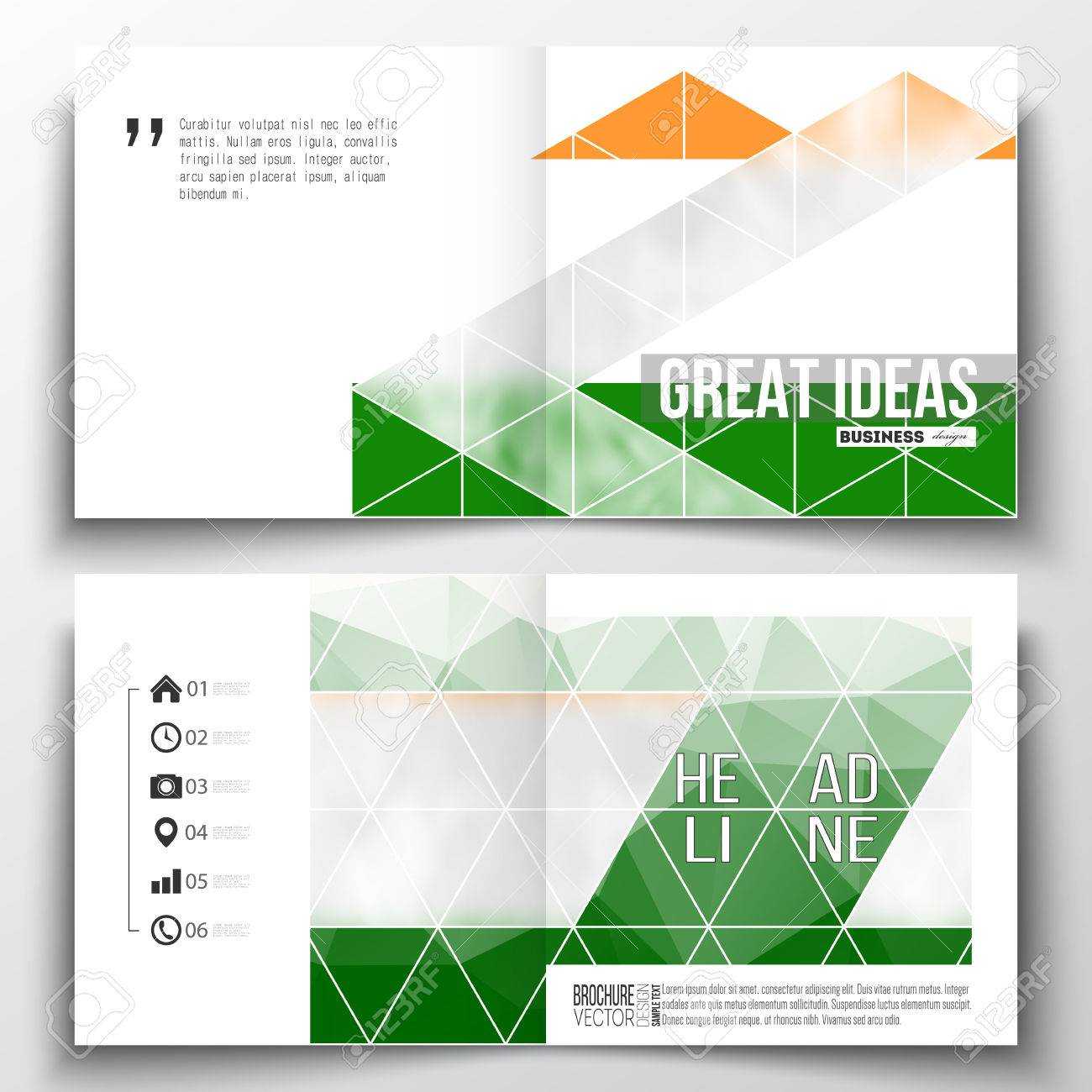 Set Of Annual Report Business Templates For Brochure, Magazine,.. Inside Ind Annual Report Template