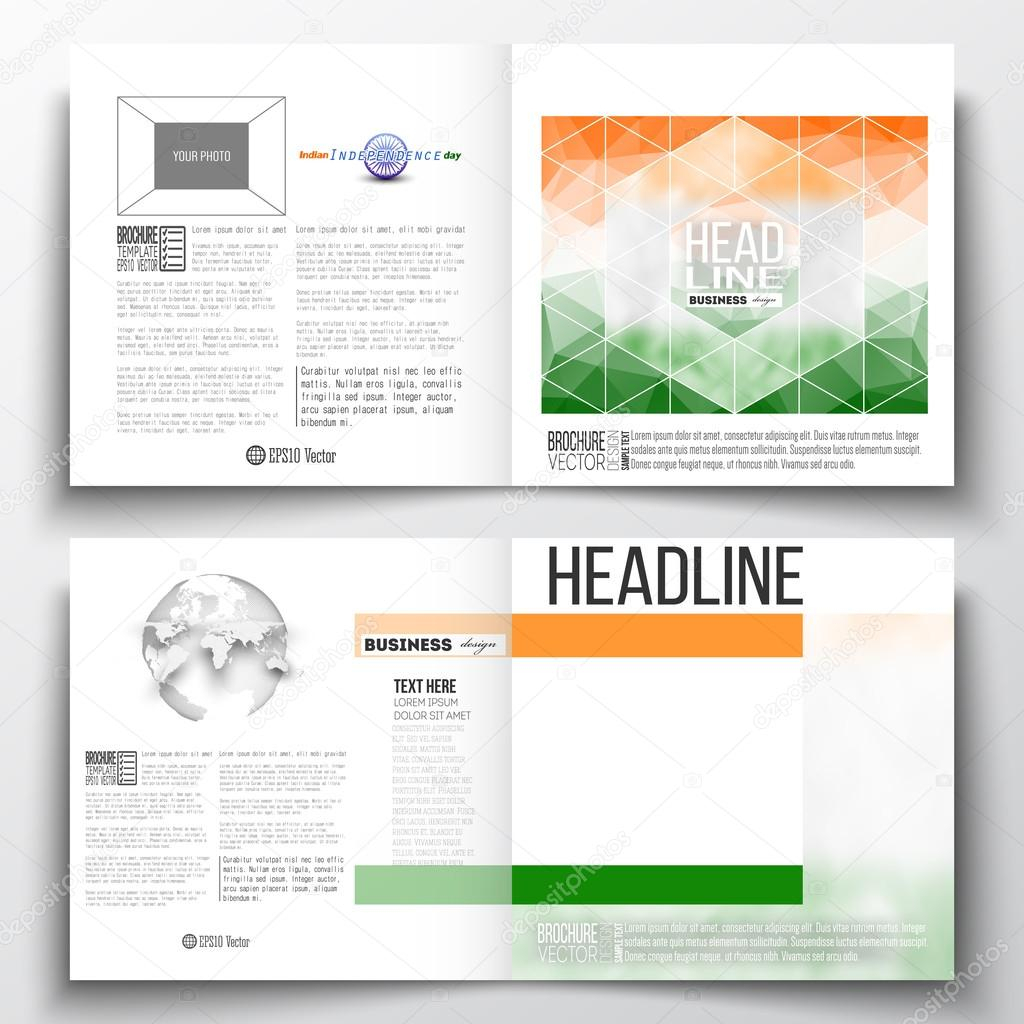 Set Of Annual Report Business Templates For Brochure With Ind Annual Report Template
