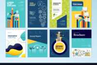 Set Of Brochure Design Templates Of Education pertaining to Brochure Design Templates For Education