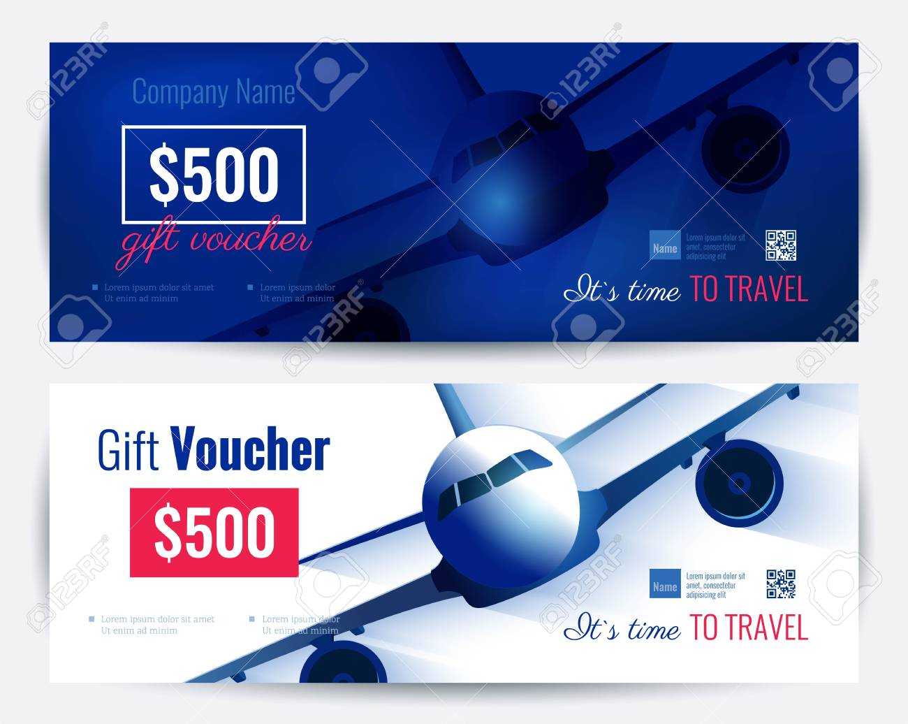 Set Of Gift Travel Voucher Template. Gift Certificate For A In Free Travel Gift Certificate Template