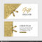Set Of Gift Voucher Card Template, Advertising Or Sale In Advertising Card Template